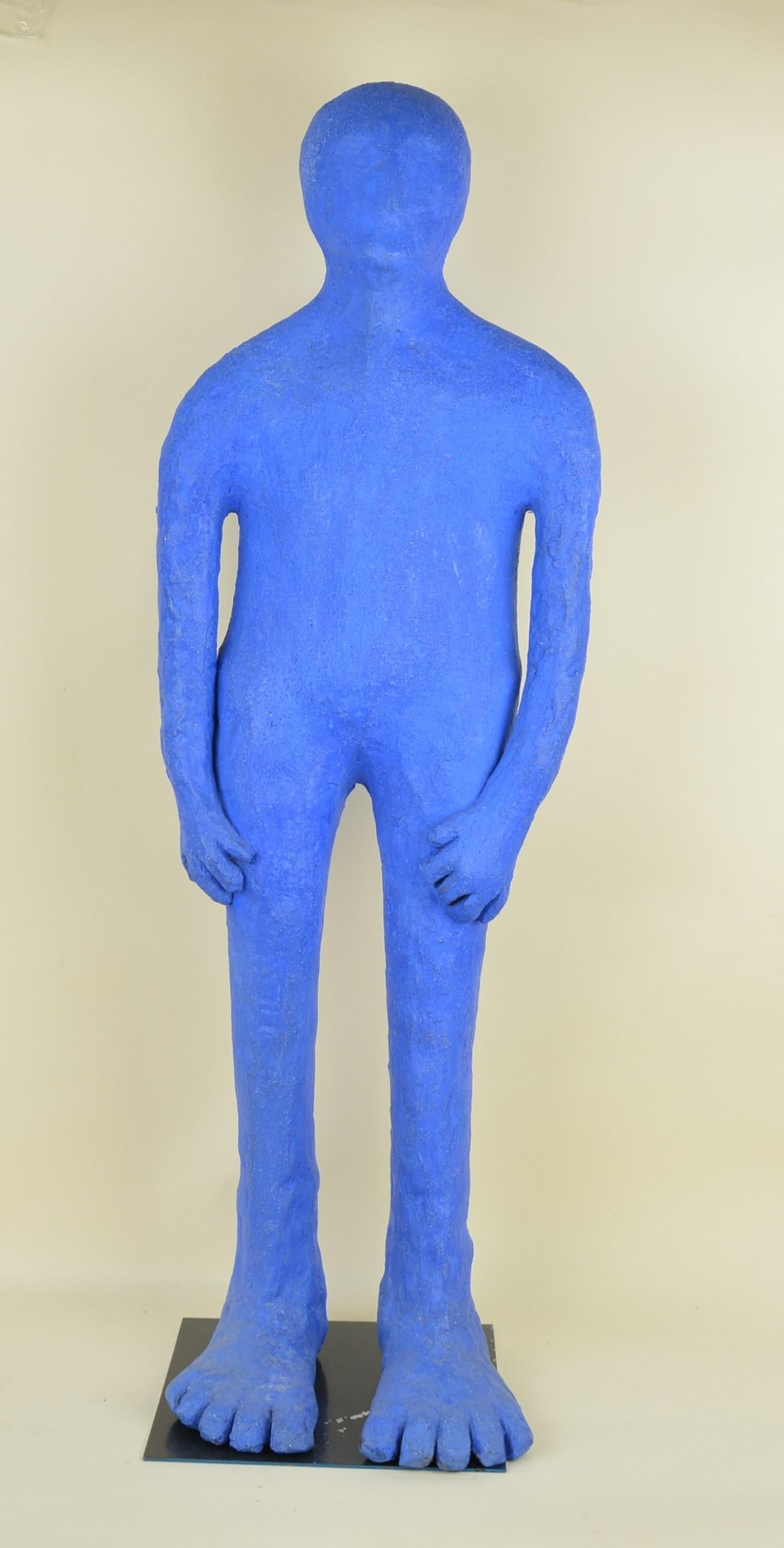 Colette Biquand Nude Sculpture - P'tit Bleu N° 3