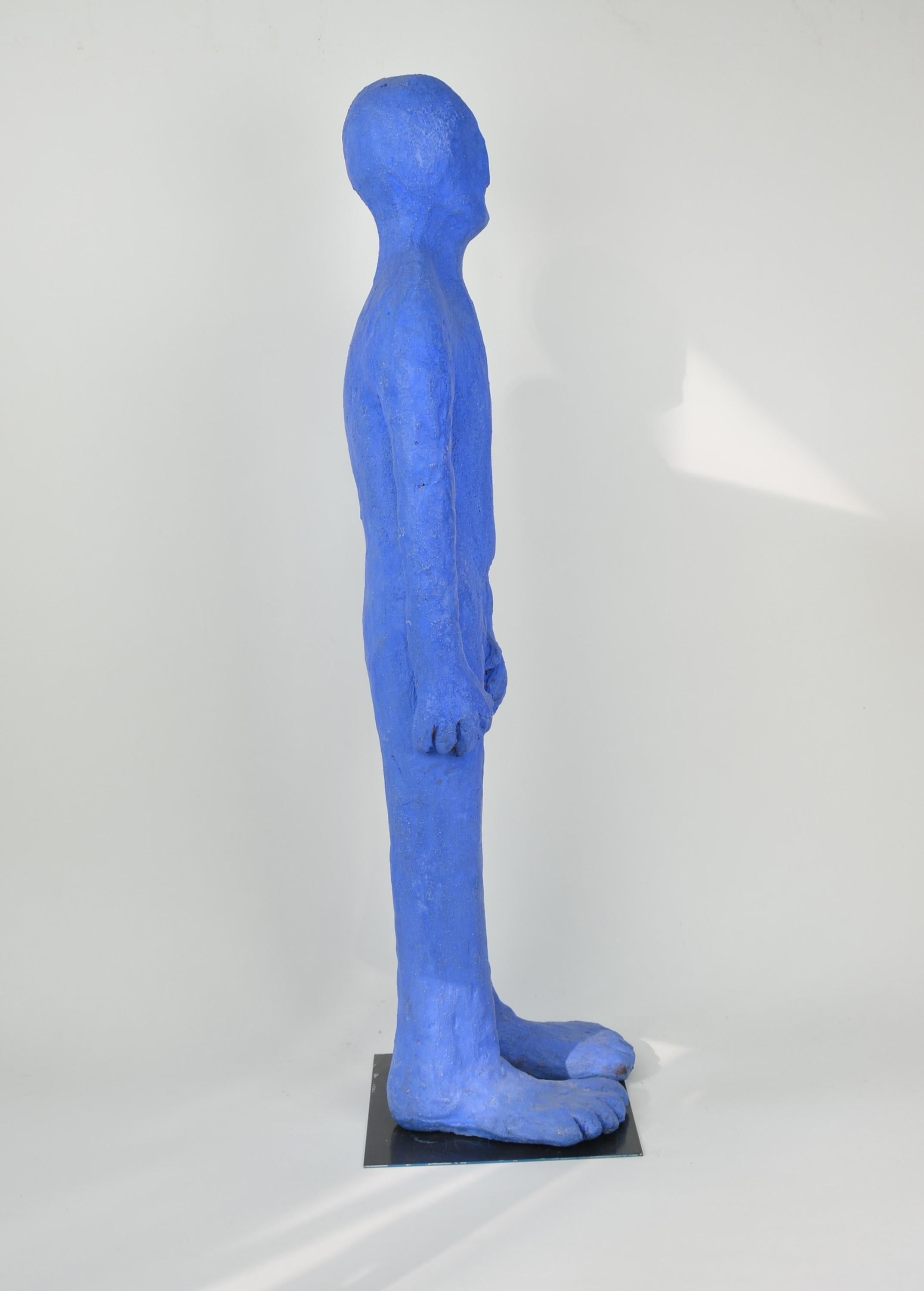 P'tit Bleu N° 3 - Modern Sculpture by Colette Biquand