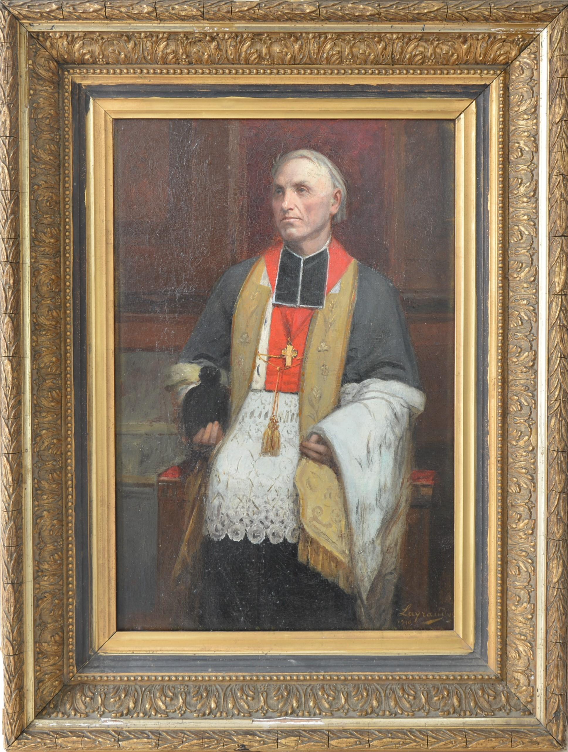 Monseigneur Capliez - Painting by Layraud Joseph-Fortuné Séraphin 