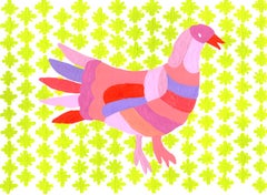 Bird Pink Otomi