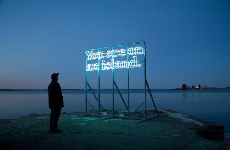 Alicia Eggert Landscape Photograph - You Are (on) An Island, 2011