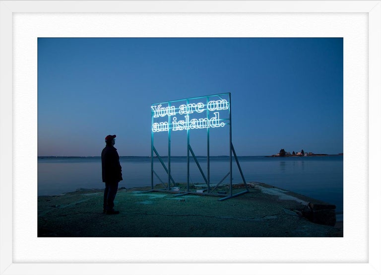 You Are (on) An Island, 2011 - Blue Landscape Photograph by Alicia Eggert
