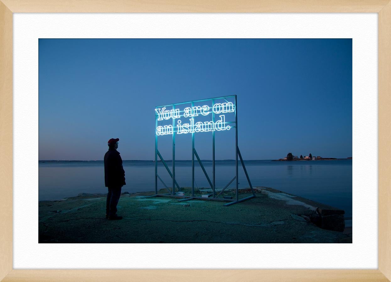 You Are (on) An Island, 2011 - Blue Landscape Photograph by Alicia Eggert