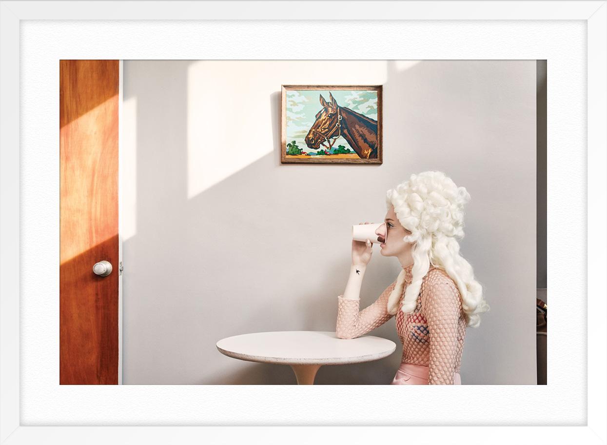 Briggs Bunny 4 - Beige Figurative Photograph par Liz Von Hoene