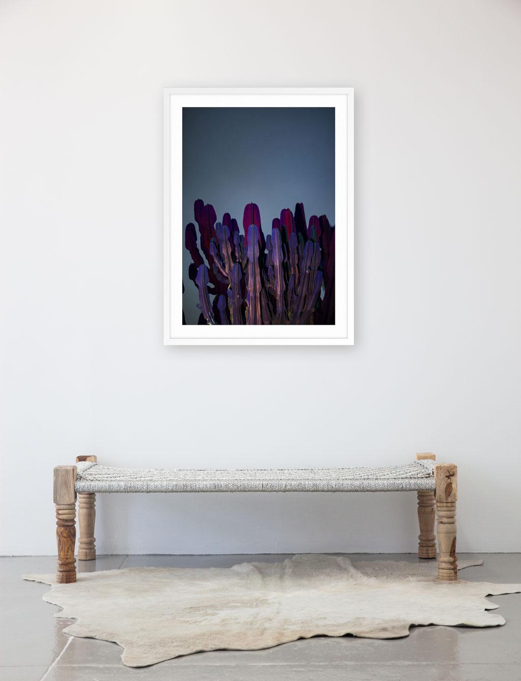 Dendrologia illuminata - Frattali viola - Print di Linda Westin