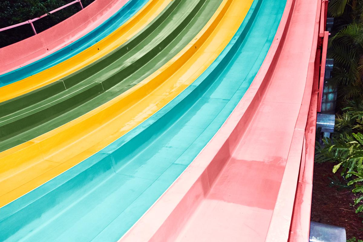 Dewey Nicks Color Photograph - Water Slide I