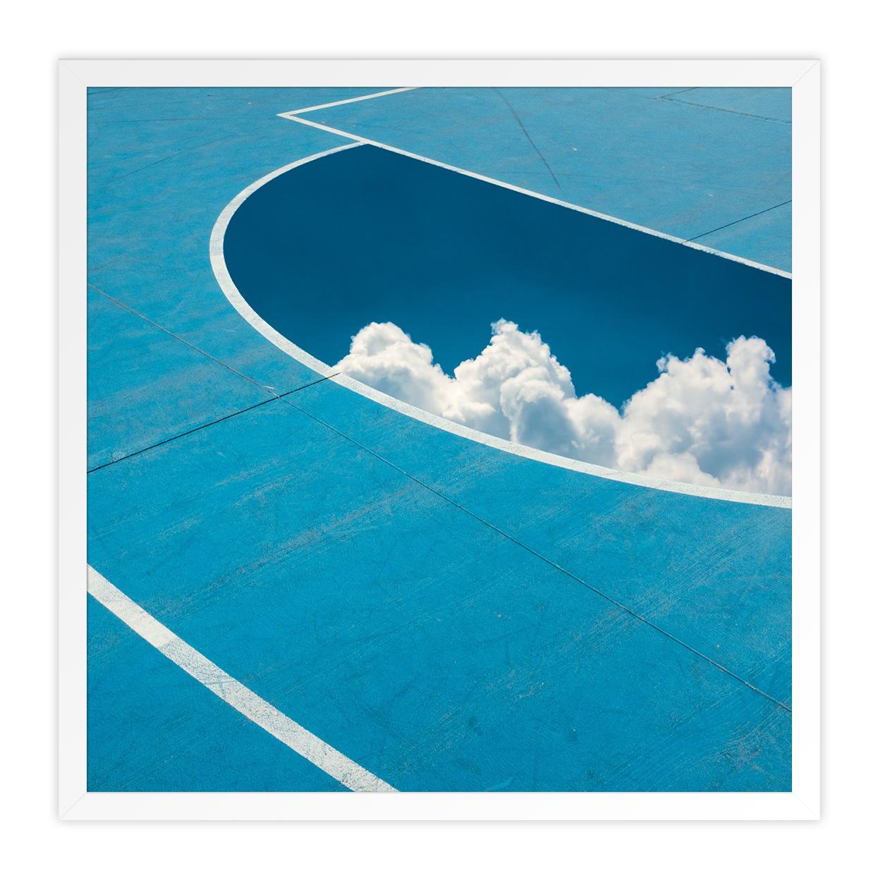Free Throw - Blue Landscape Photograph by Niall Staines