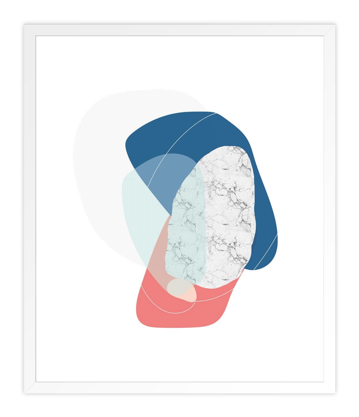 Abstrakt V (Grau), Abstract Print, von Clara Masiá