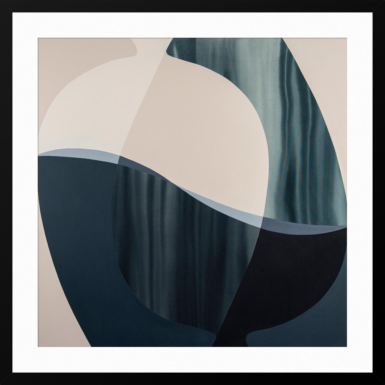 Clio - Black Abstract Print by Lesley Anderson