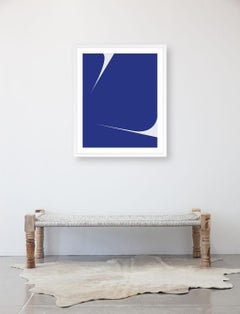 Untitled (Blue on Grey)