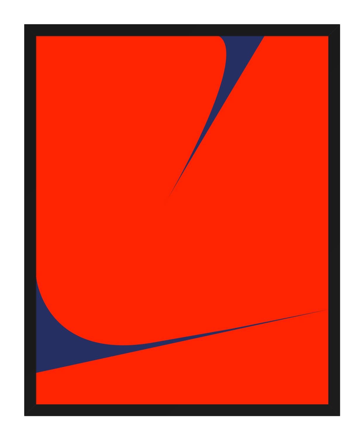 Untitled (Red on Blue 1) For Sale 1