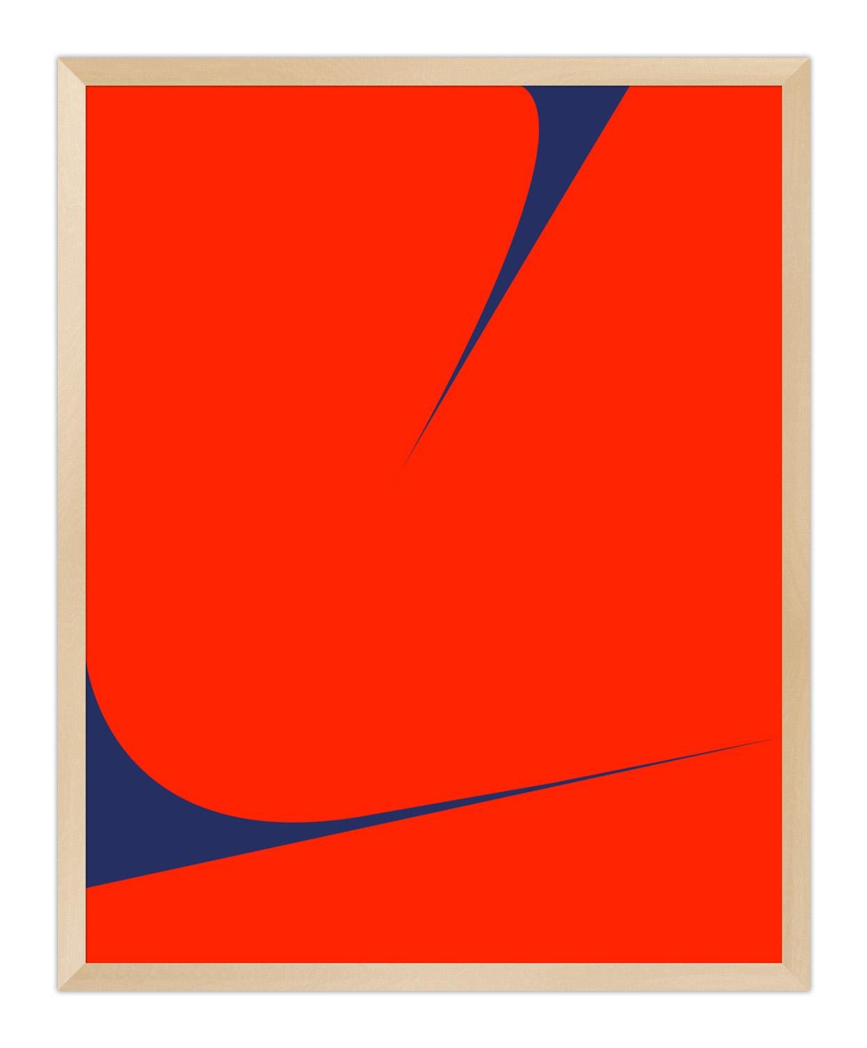 Untitled (Red on Blue 1) For Sale 3