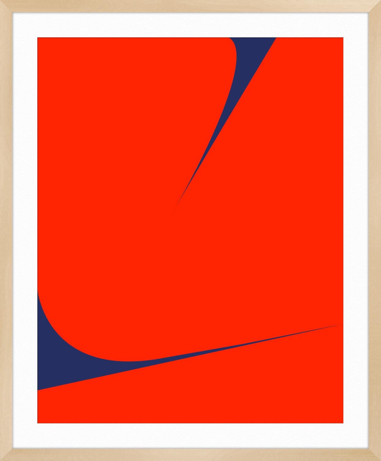 Untitled (Red on Blue 1) For Sale 4