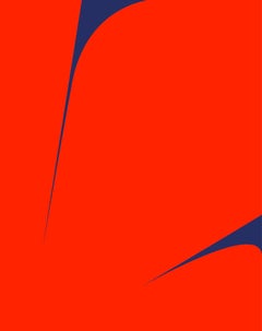 Untitled (Red on Blue 2)