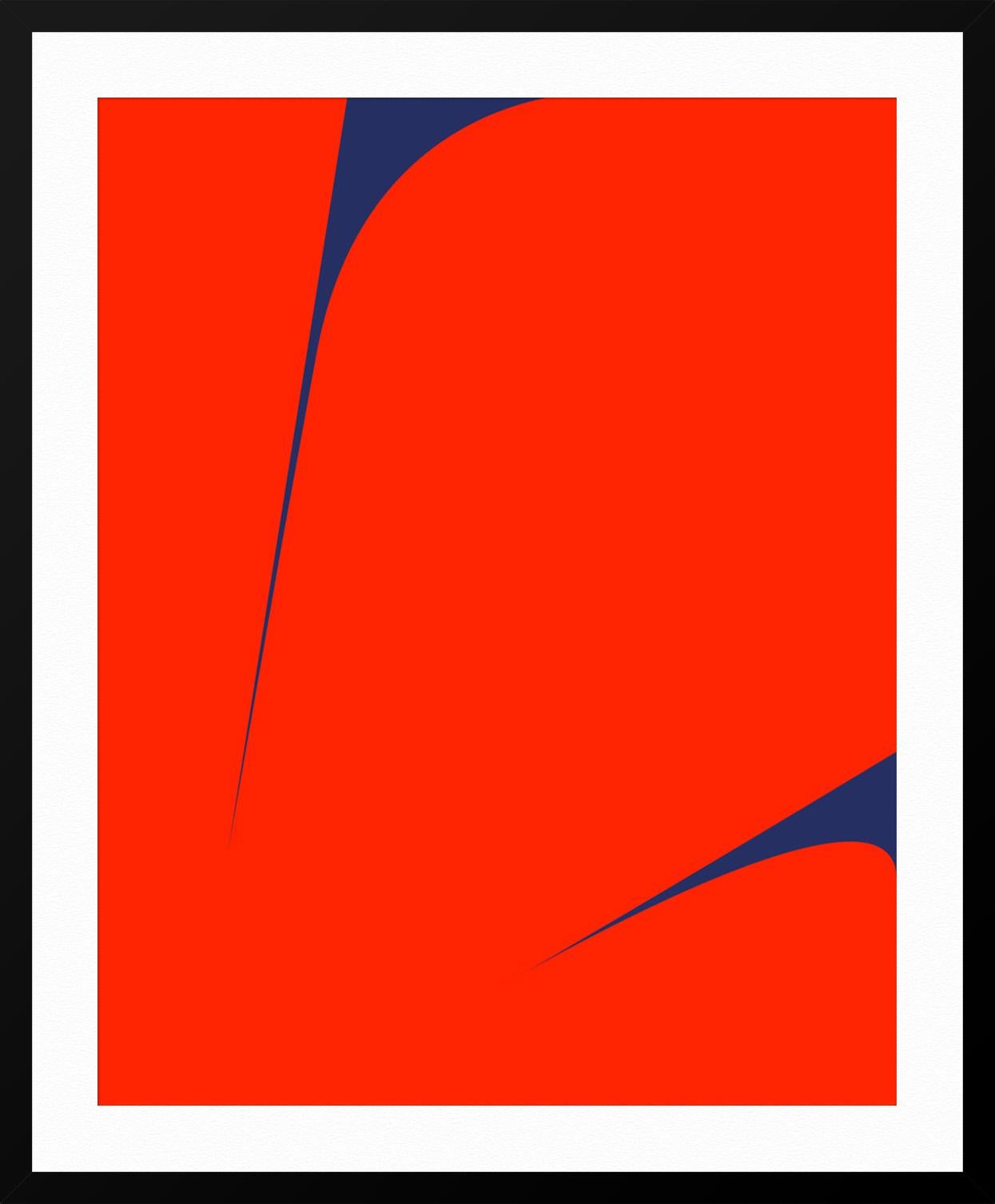 Untitled (Red on Blue 2) For Sale 3