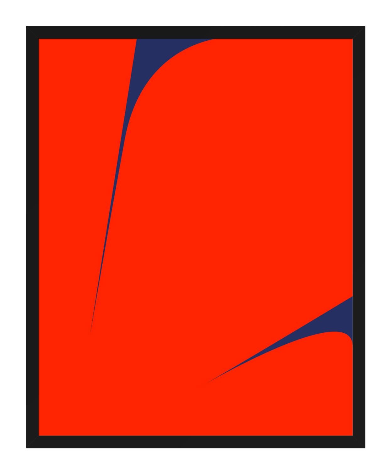 Untitled (Red on Blue 2) For Sale 2