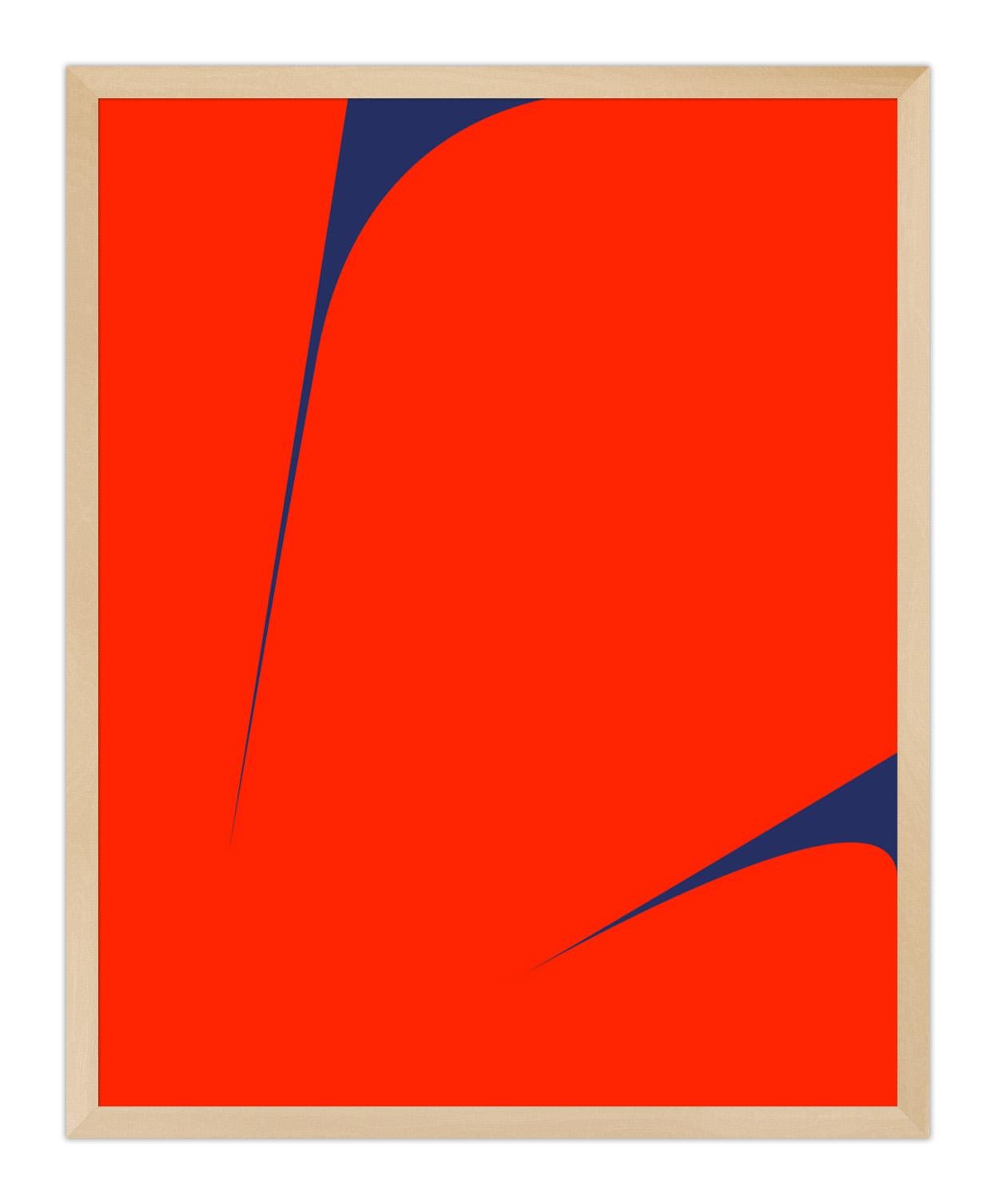 Untitled (Red on Blue 2) For Sale 4