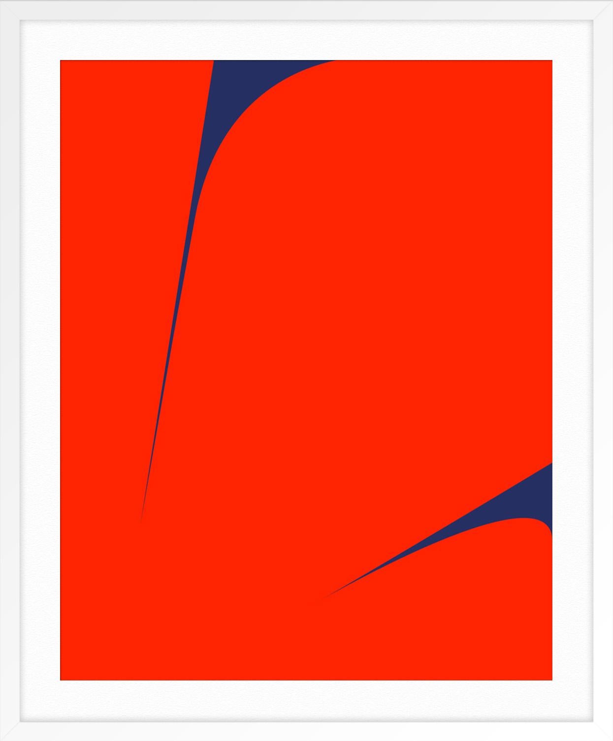 Untitled (Red on Blue 2) For Sale 1