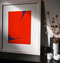 Untitled (Red on Blue 2)