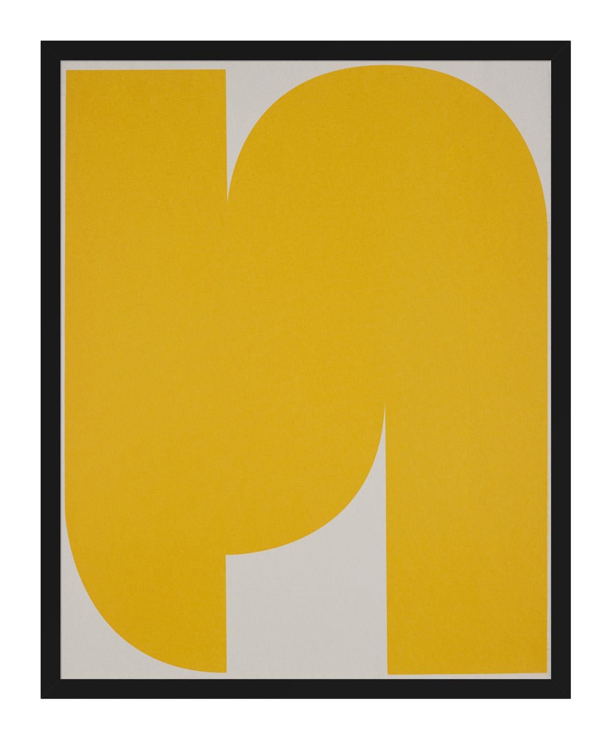 Untitled (Yellow on Light Grey 1) For Sale 1
