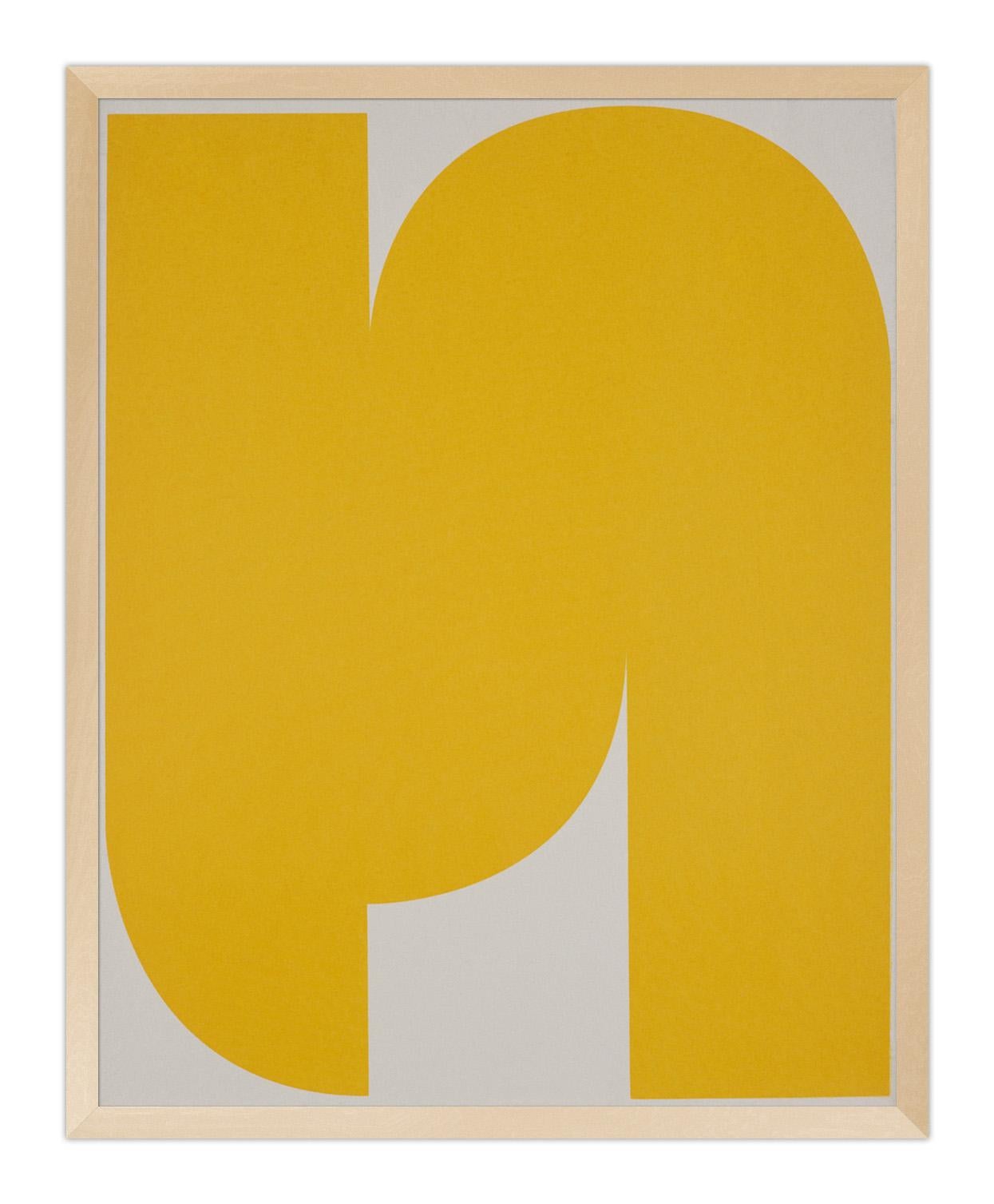 Untitled (Yellow on Light Grey 1) For Sale 2
