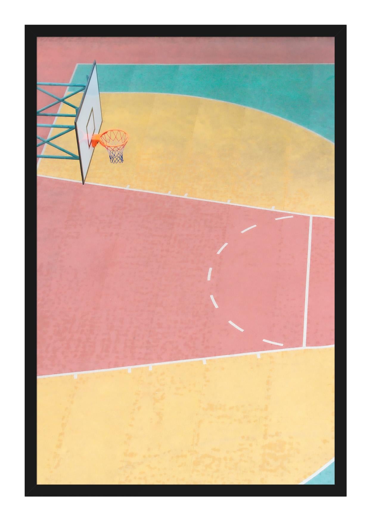 Stop Light Court 2 - Beige Landscape Print by Austin Bell