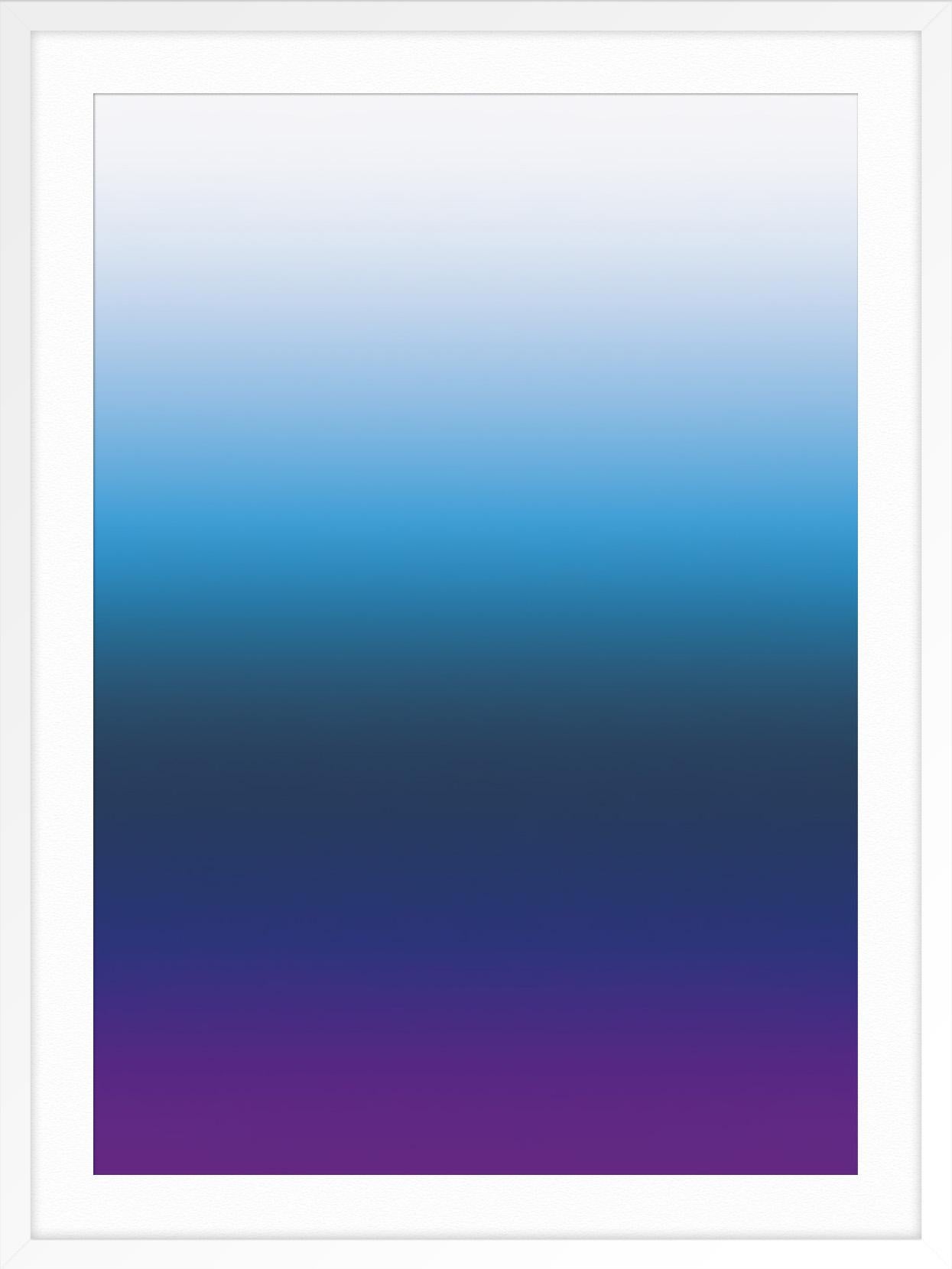 I Am - Blue Abstract Print by Tom Coolen