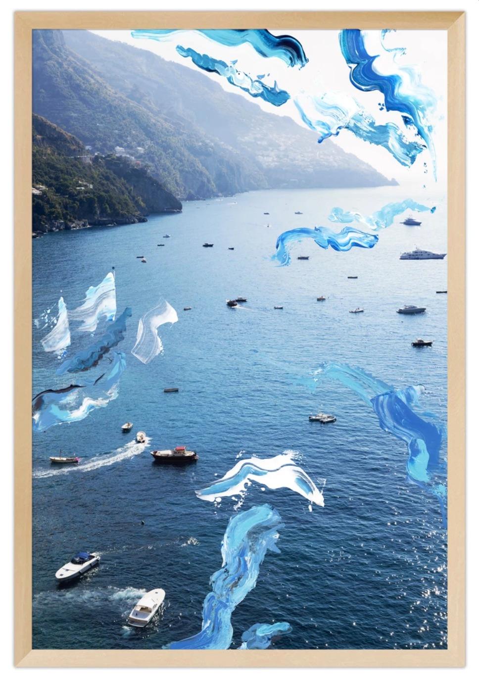 Blaue Ansicht Amalfi im Angebot 2