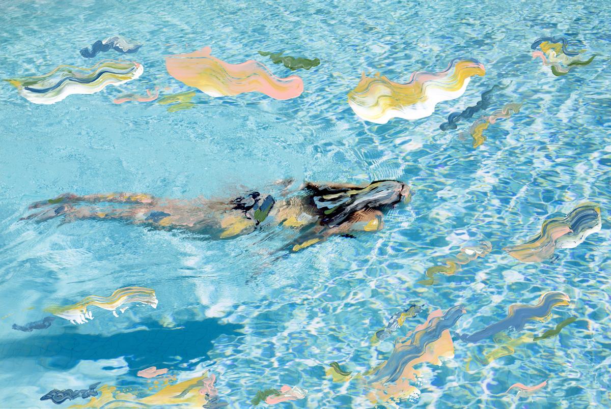 Madeleine Gross Color Photograph - Swim