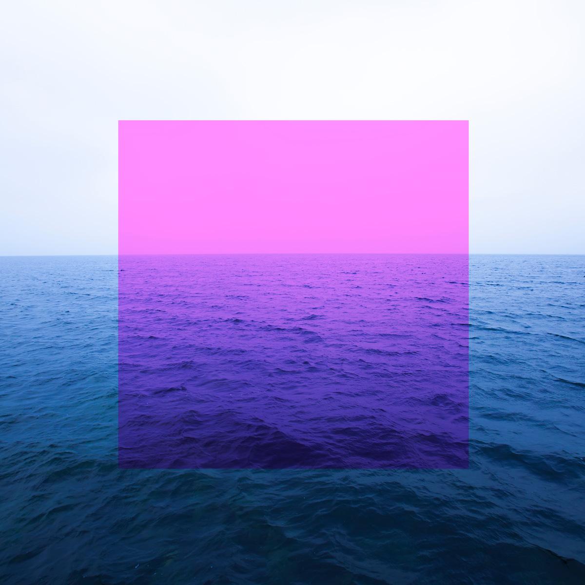 Igor Vitomirov Abstract Photograph - Pink Square and Sea