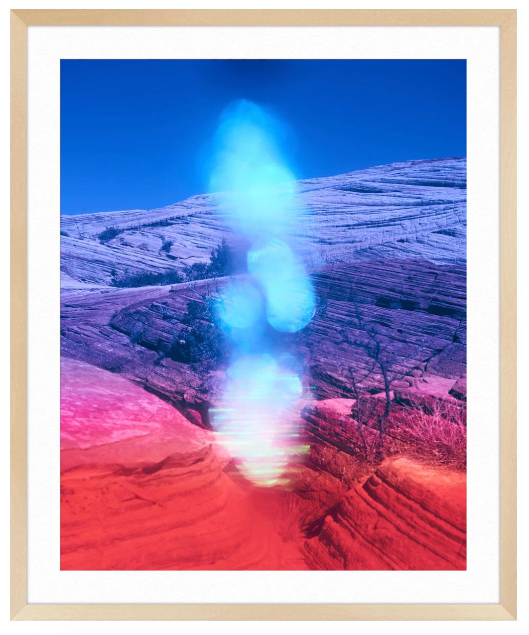 Snow Canyon 44 - Blue Landscape Photograph by Maciek Jasik