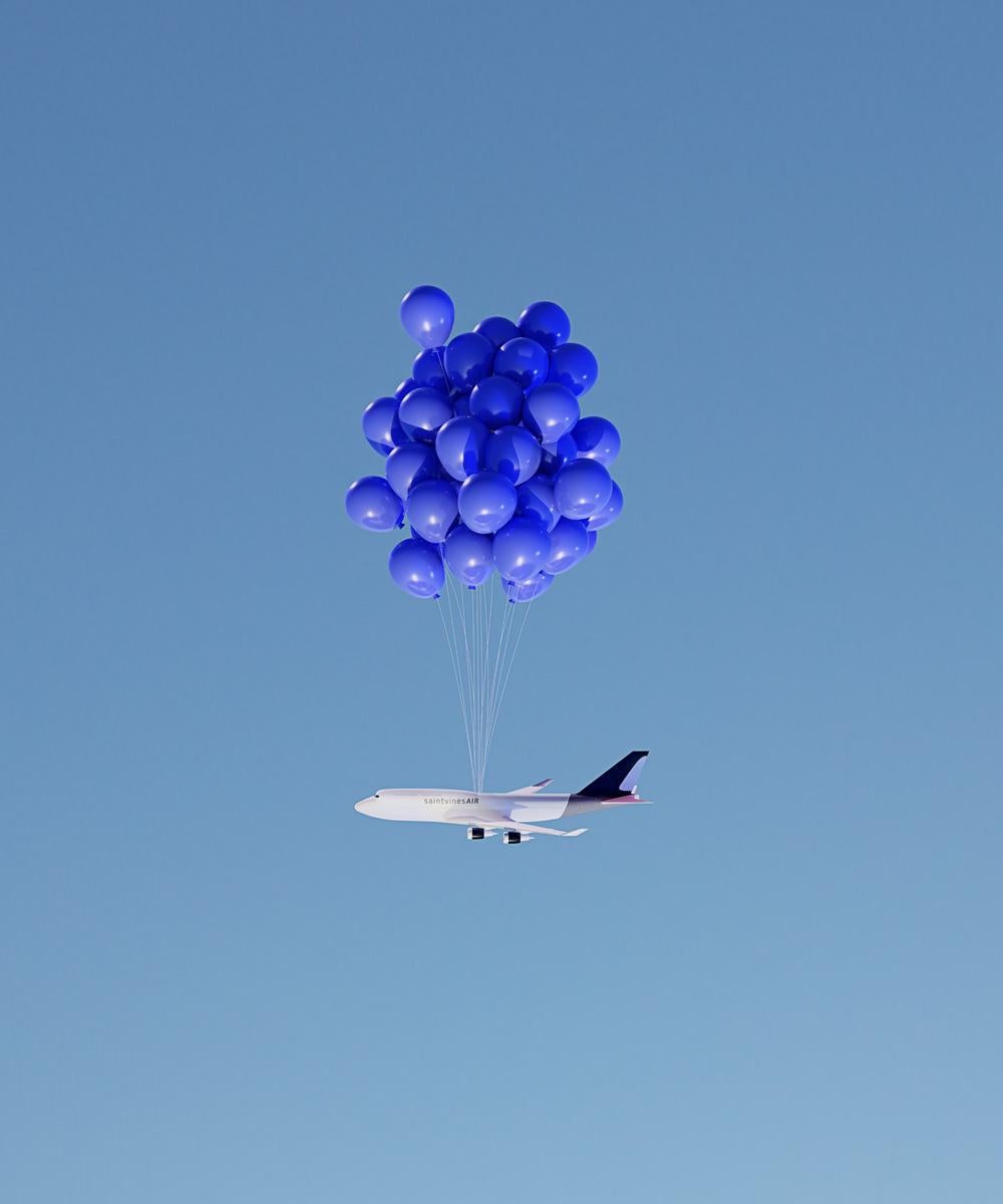 Color Photograph Saint Vines - Balloon Flight 1