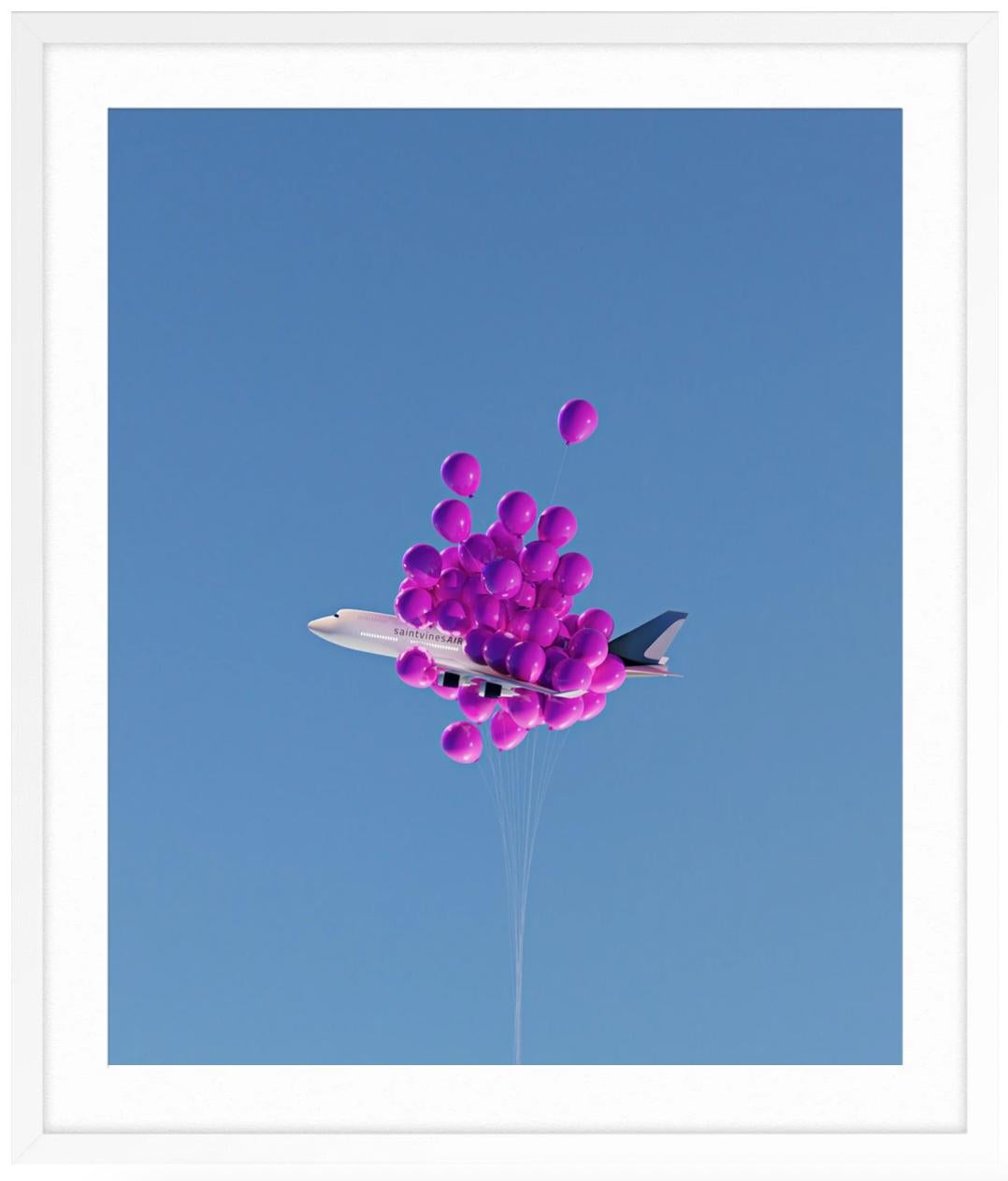Balloon Flight 2 - Blue Still-Life Photograph by Saint Vines