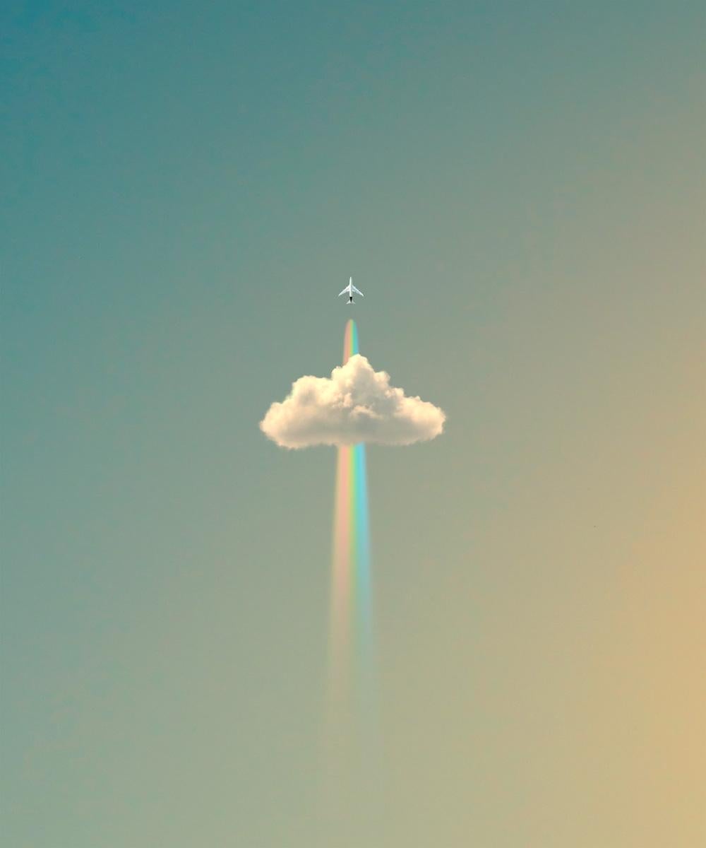 Saint Vines Color Photograph - Rainbow Flight