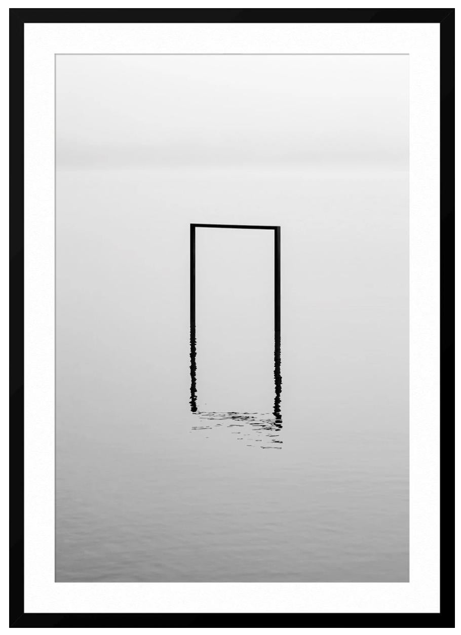 Water Portals 023 - Gray Abstract Photograph by Esteban Amaro