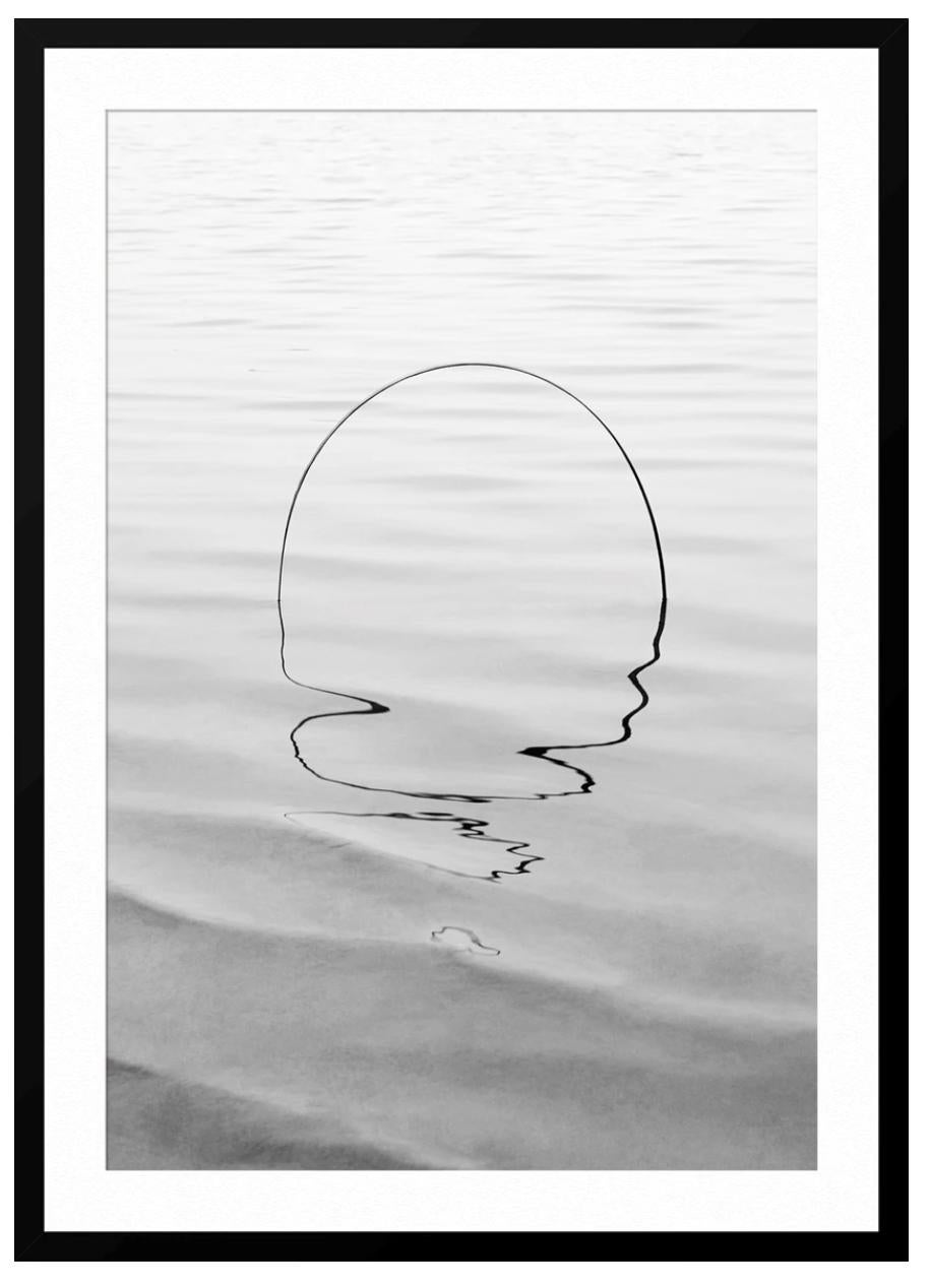 Water Portals 006 - Gray Black and White Photograph by Esteban Amaro