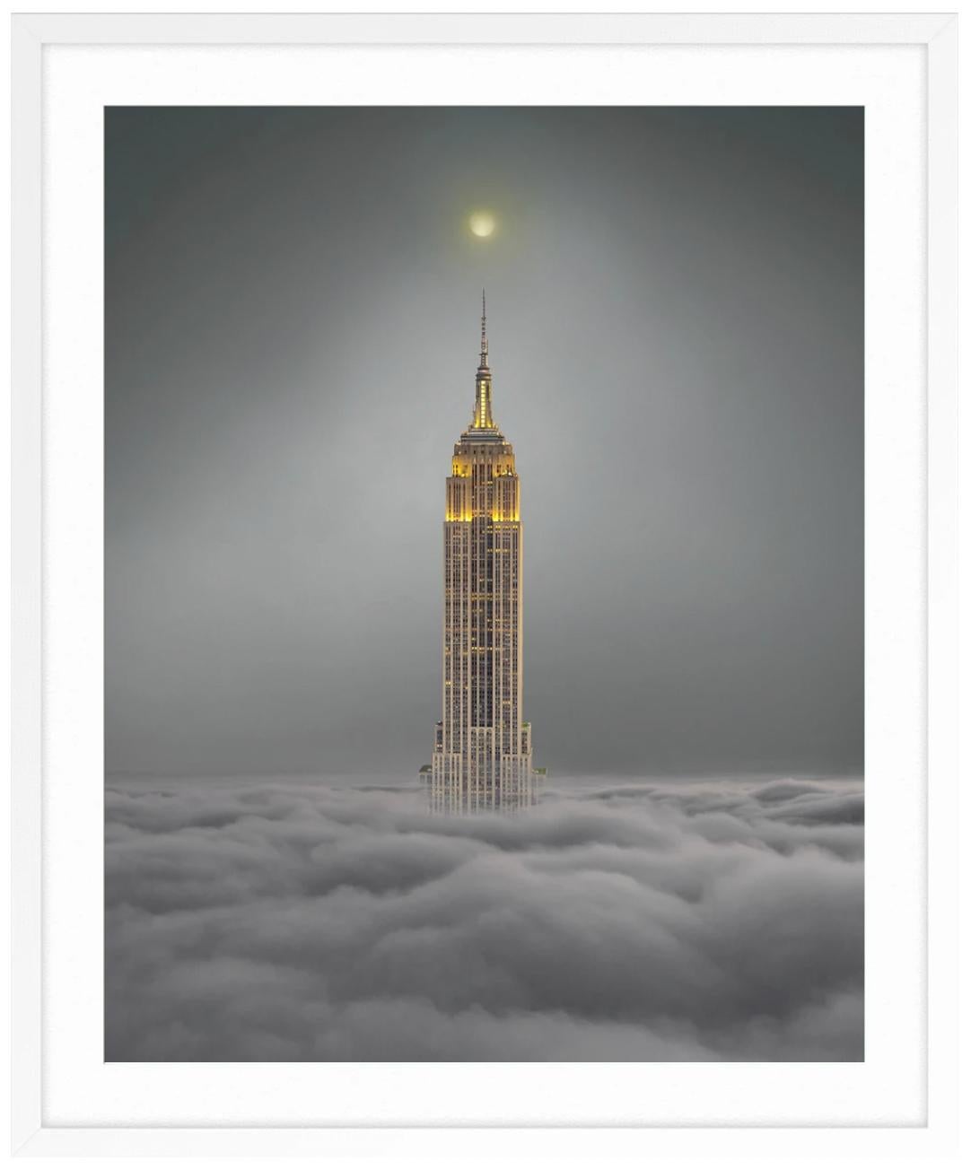 empire state building clouds