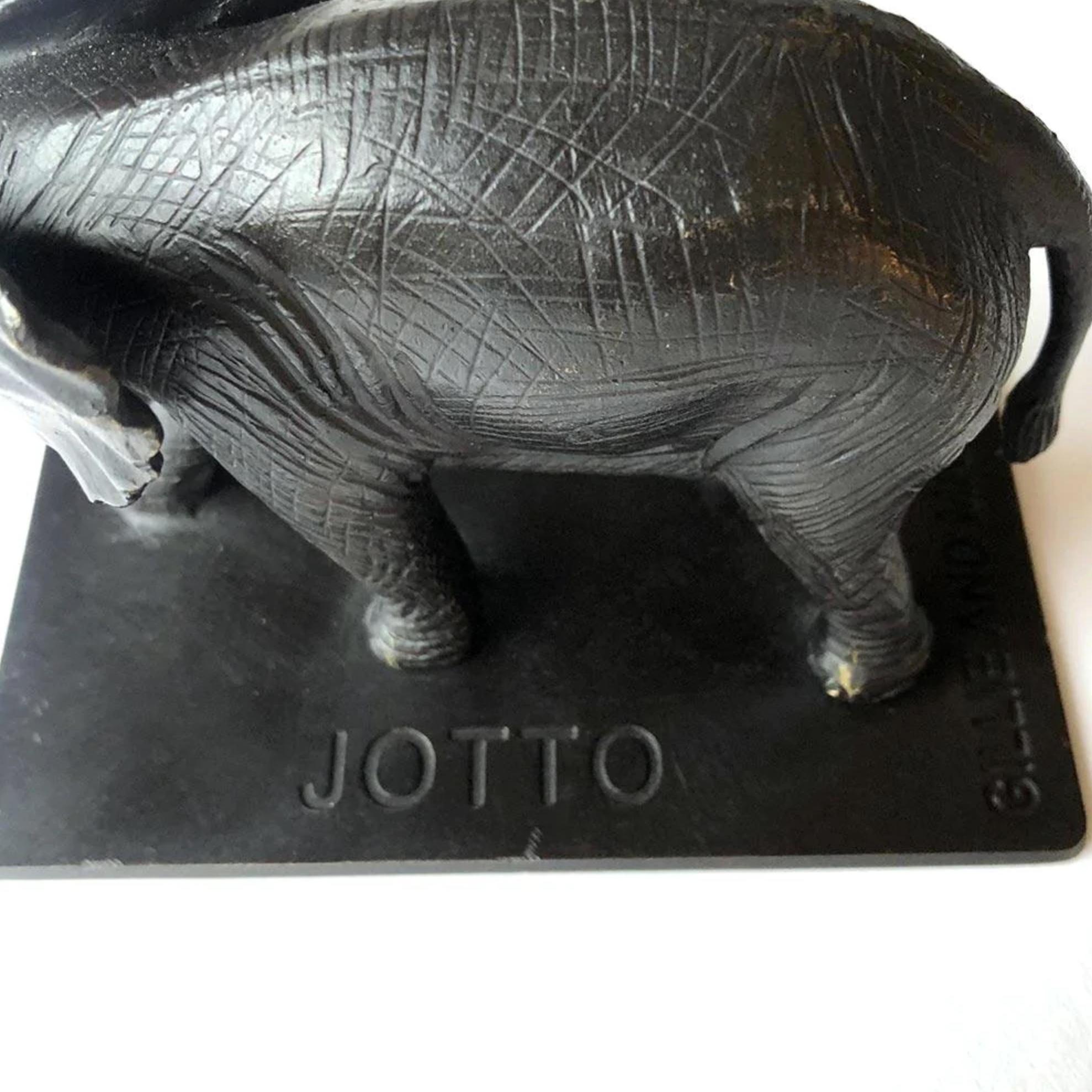 Authentic Bronze Orphan Jotto Elephant Sculpture by Gillie and Marc For Sale 7