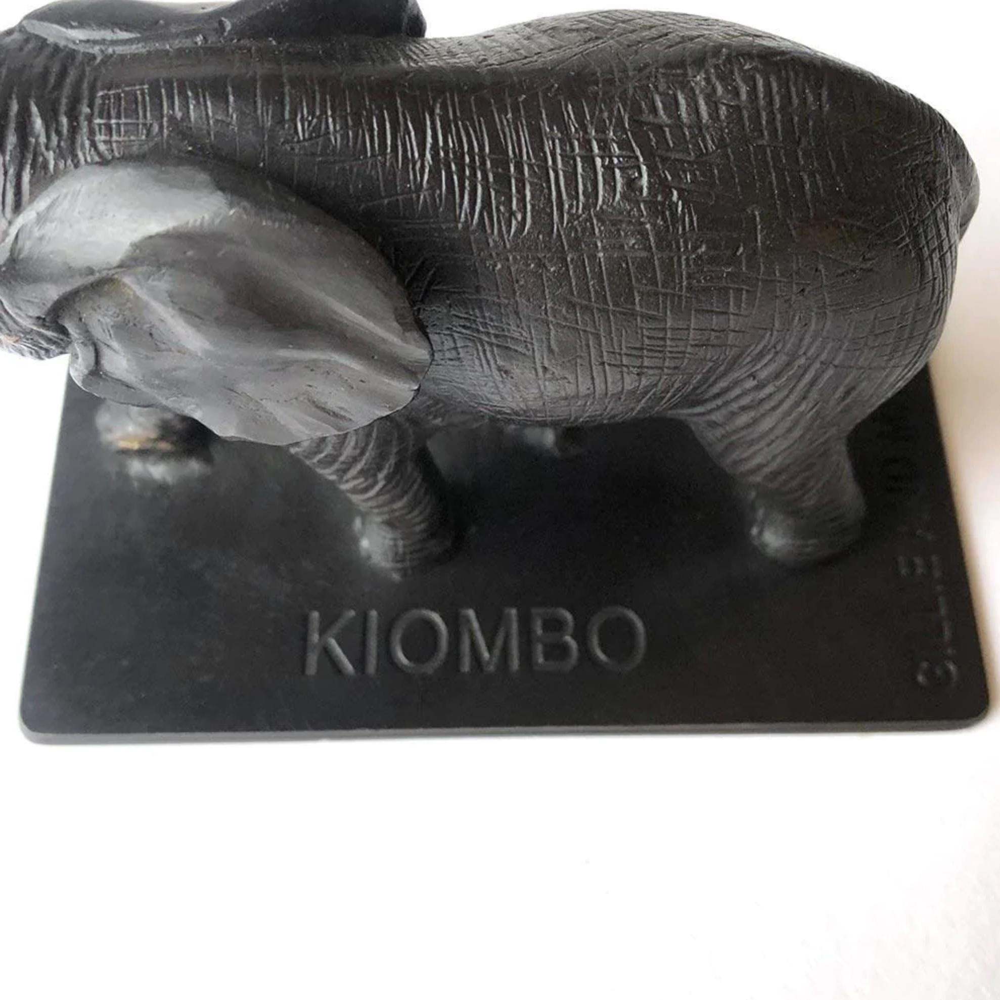 Authentic Bronze Orphan Kiombo Elephant Sculpture by Gillie and Marc For Sale 4