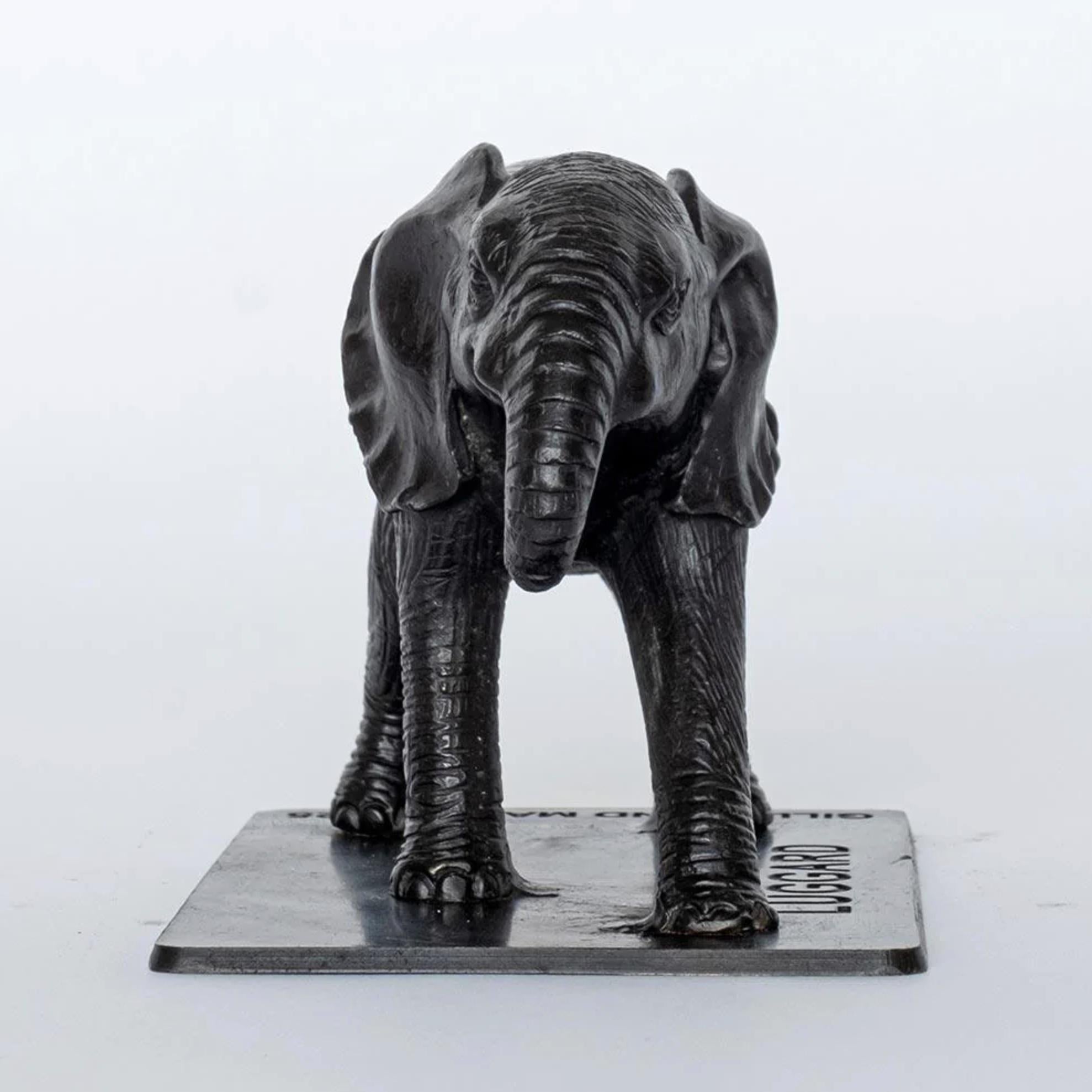 Authentic Bronze Orphan Luggard Elephant Sculpture by Gillie and Marc For Sale 3