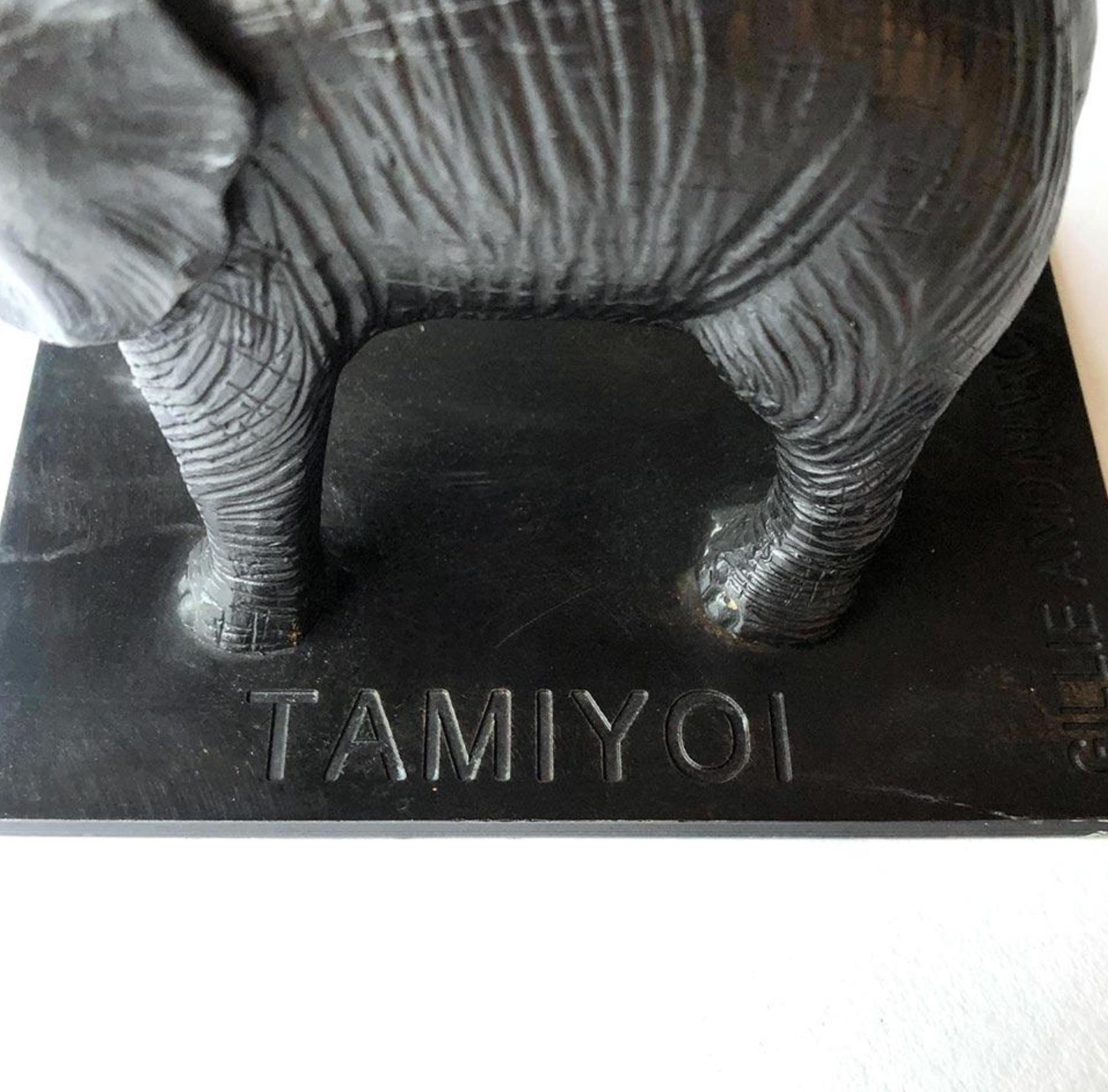 Authentic Bronze Orphan Tamiyoi Elephant Sculpture by Gillie and Marc For Sale 7