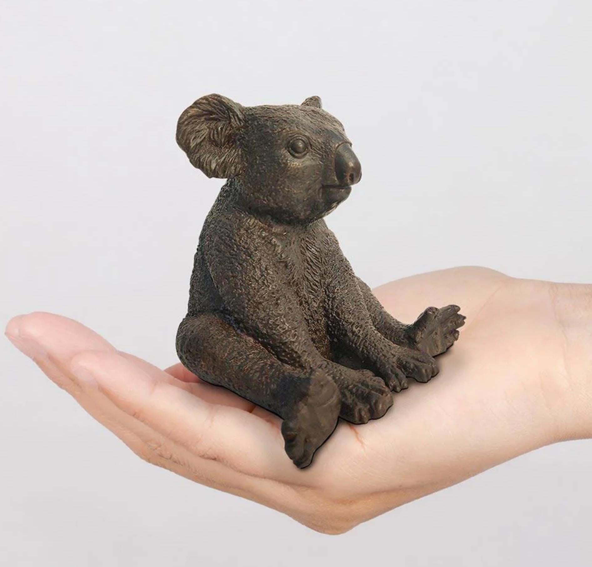 Authentic Bronze Suzie The Koala Is Happy Sculpture by Gillie and Marc For Sale 1
