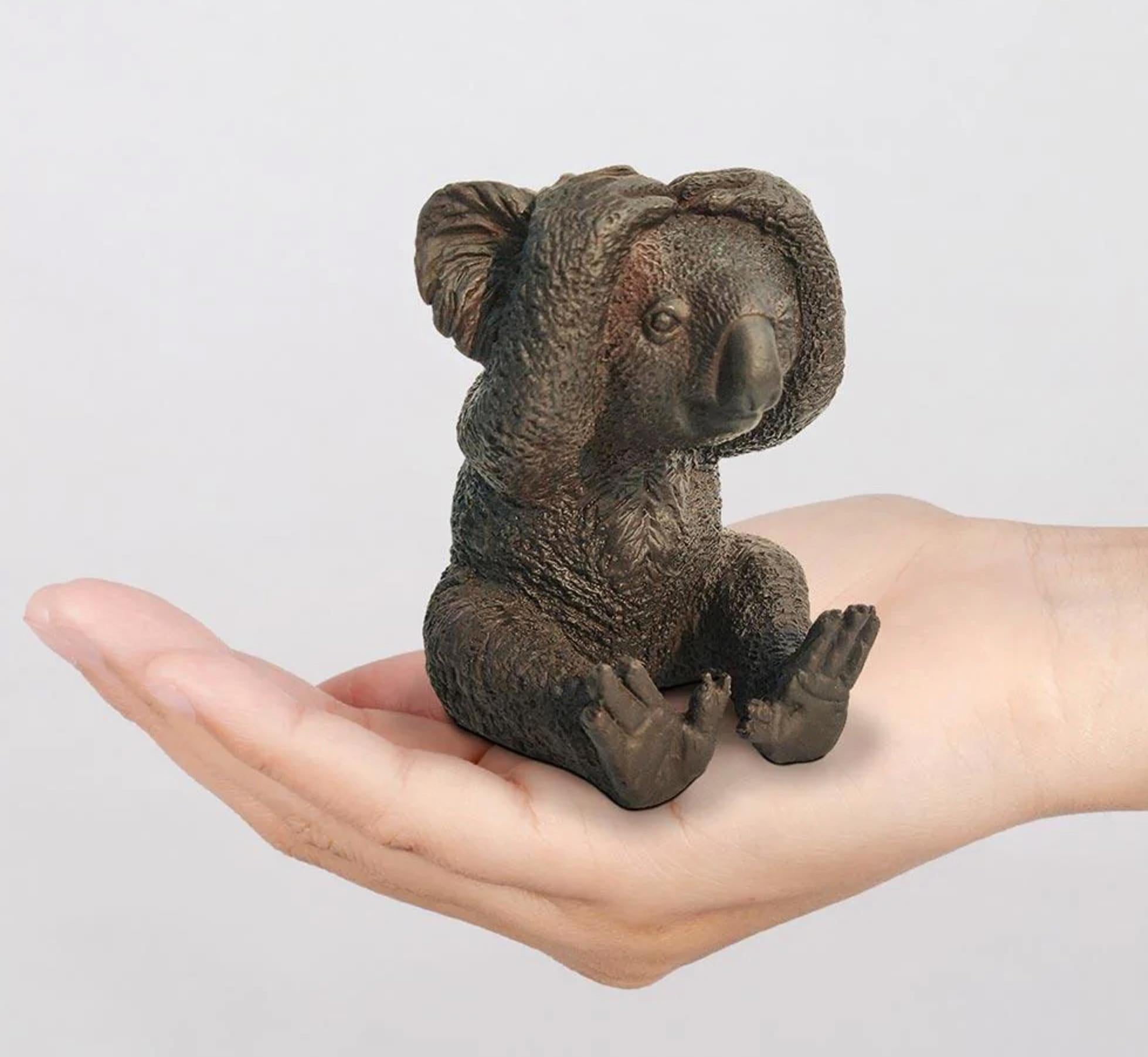 Authentic Bronze Kevin The koala feels shy Sculpture by Gillie and Marc For Sale 3