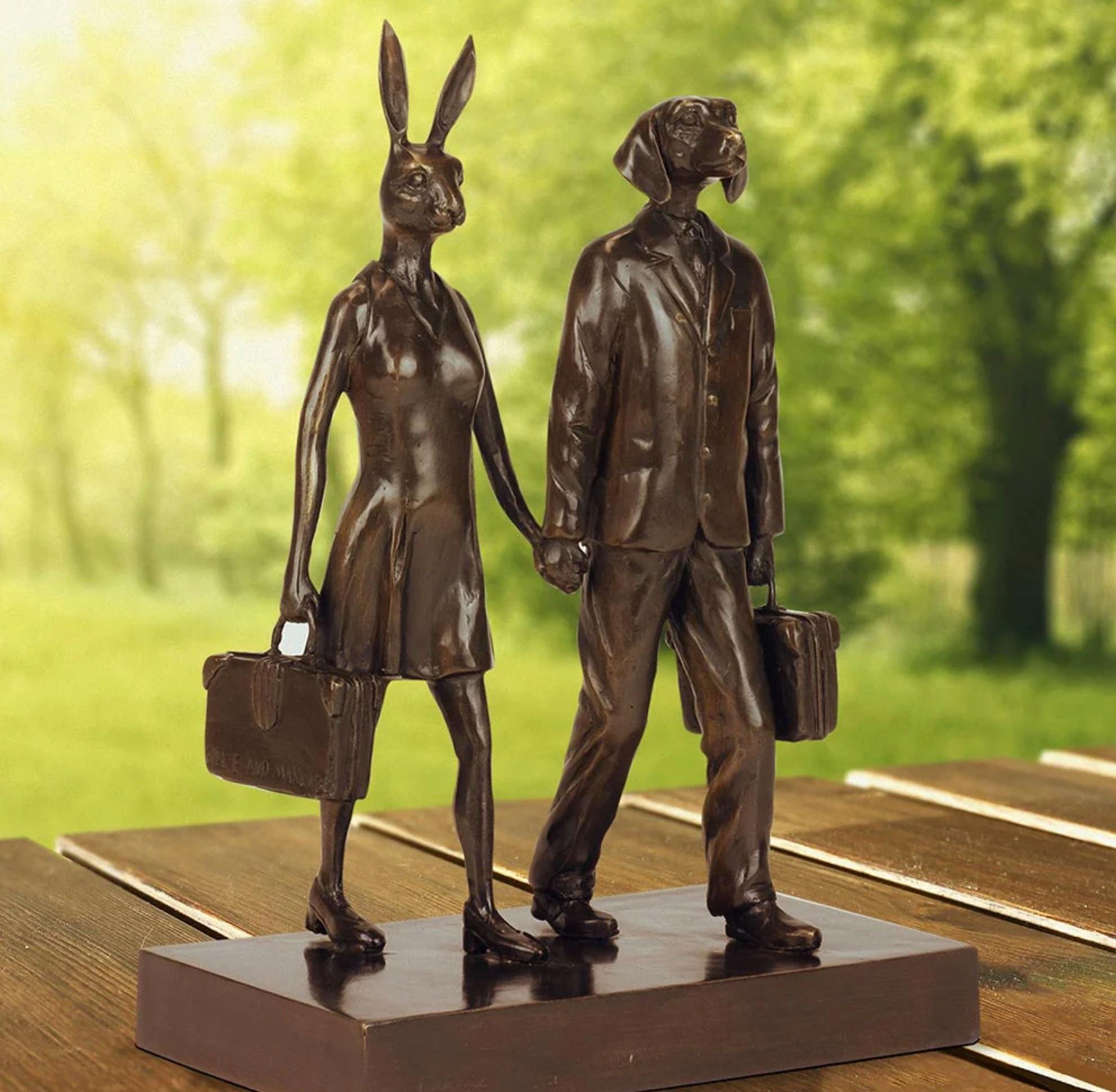 Title: They loved travelling as much as they loved each other
Authentic bronze sculpture

This authentic bronze sculpture titled 'They loved travelling as much as they loved each other' by artists Gillie and Marc has been meticulously crafted in