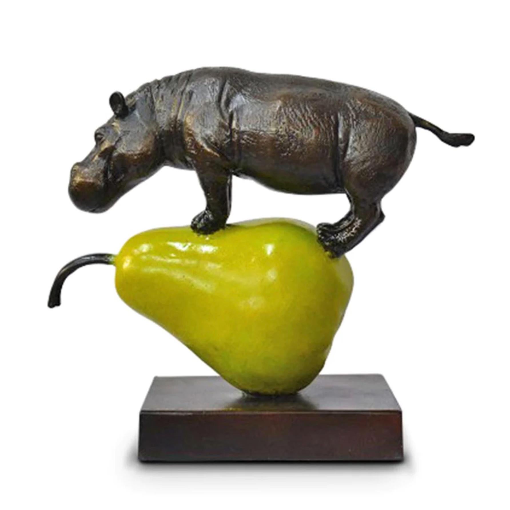 Authentic Bronze The Hippo Was just Pearfect.. Sculpture by Gillie and Marc  For Sale 2
