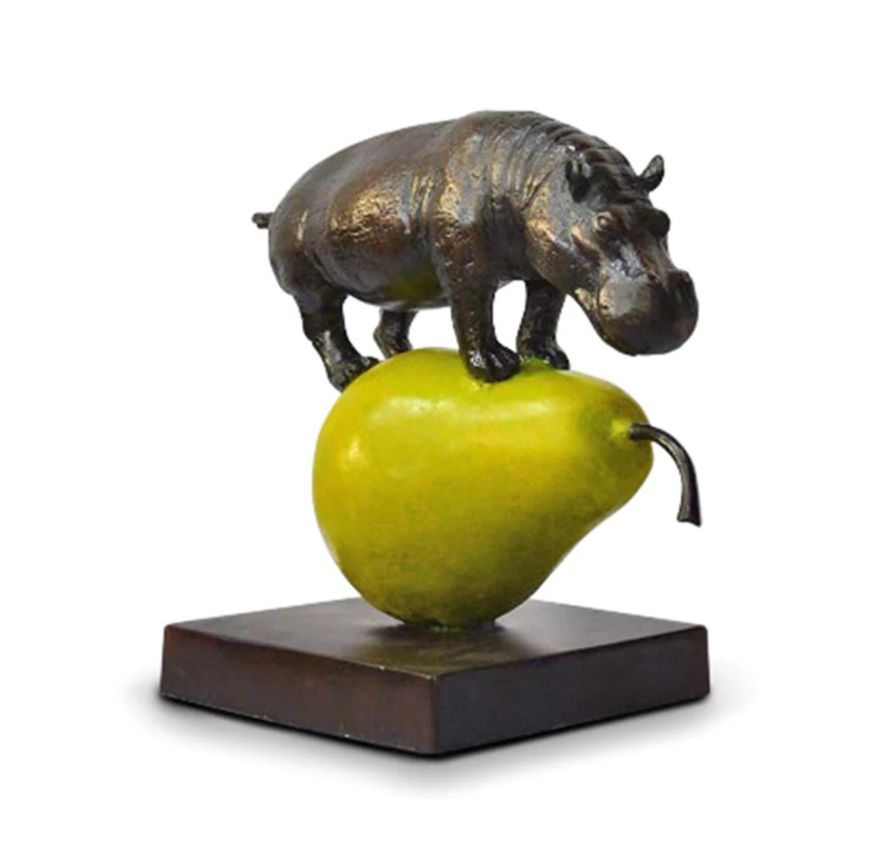 Authentic Bronze The Hippo Was just Pearfect.. Sculpture by Gillie and Marc  For Sale 5