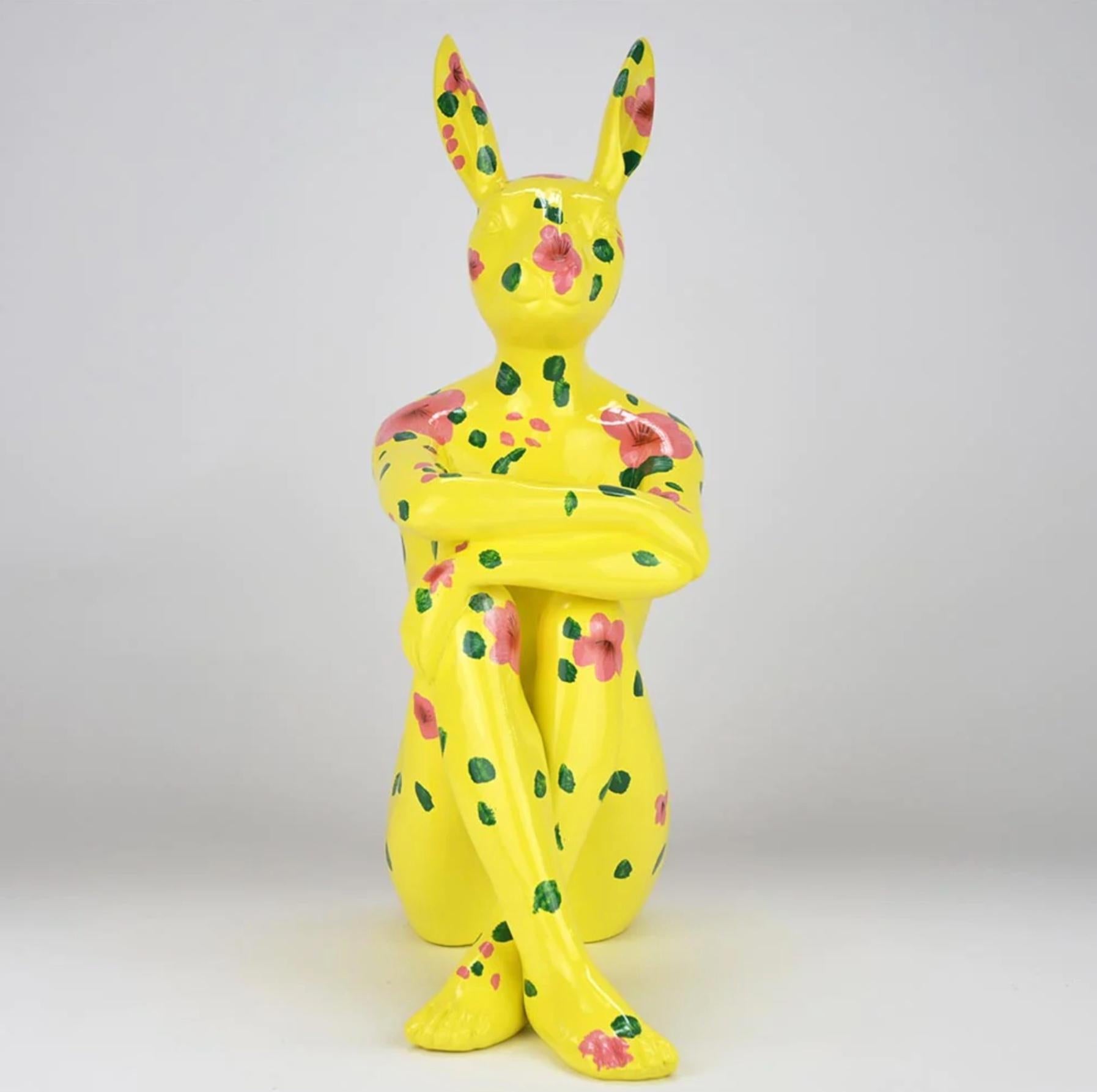 Authentic Resin Splash Pop City Bunny Sculpture by Gillie and Marc  - Contemporary Art by Gillie and Marc Schattner