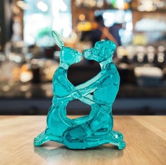 Authentic Resin They Were The Best Lolly Kissers Sculpture by Gillie and Marc