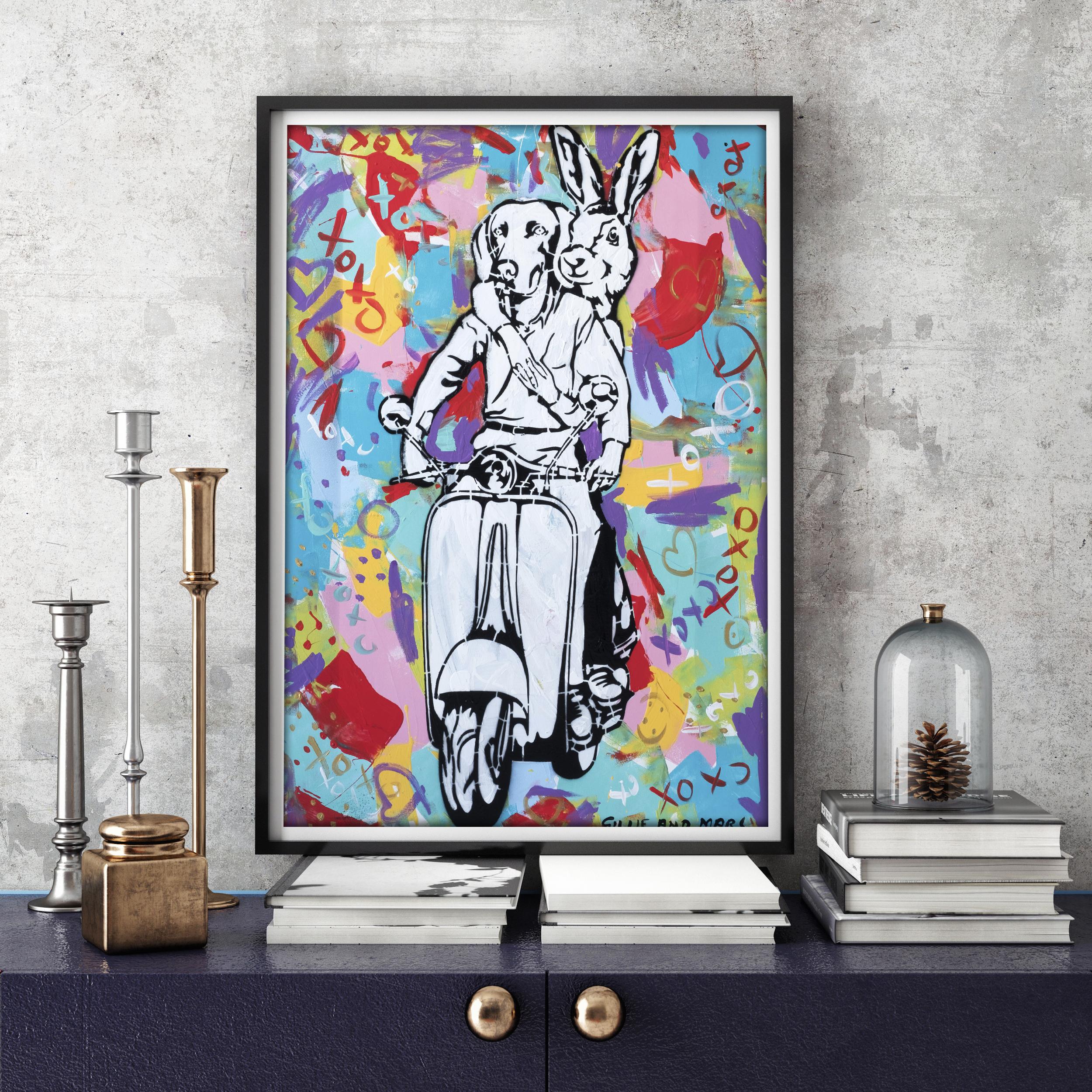 Pop Art - Animal Print - Gillie and Marc - Limited Edition - World travellers For Sale 1