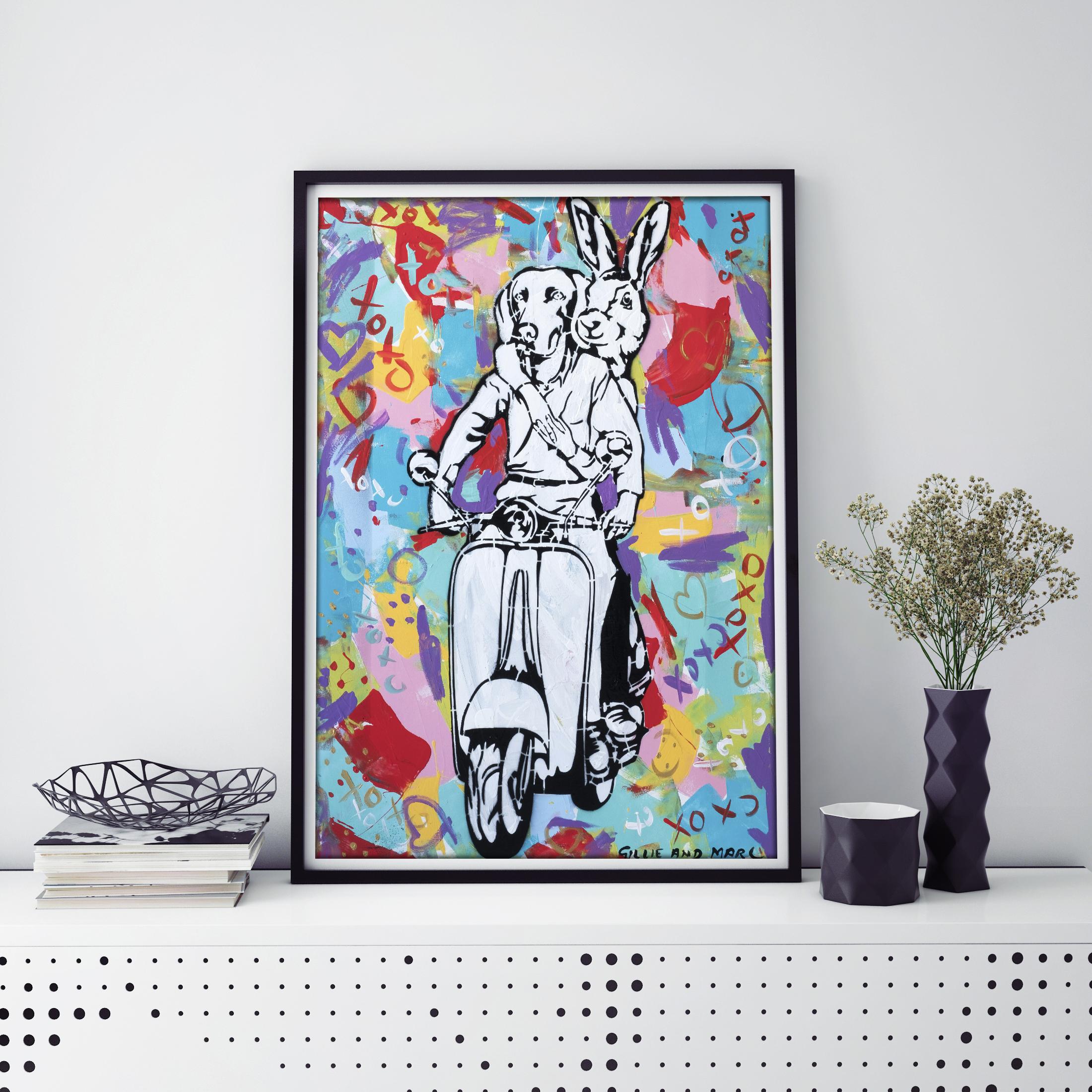 Pop Art - Animal Print - Gillie and Marc - Limited Edition - World travellers For Sale 2